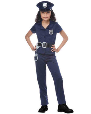 Cool Cop Deluxe Girls Costume