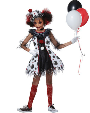 Creepy Clown Girls Costume