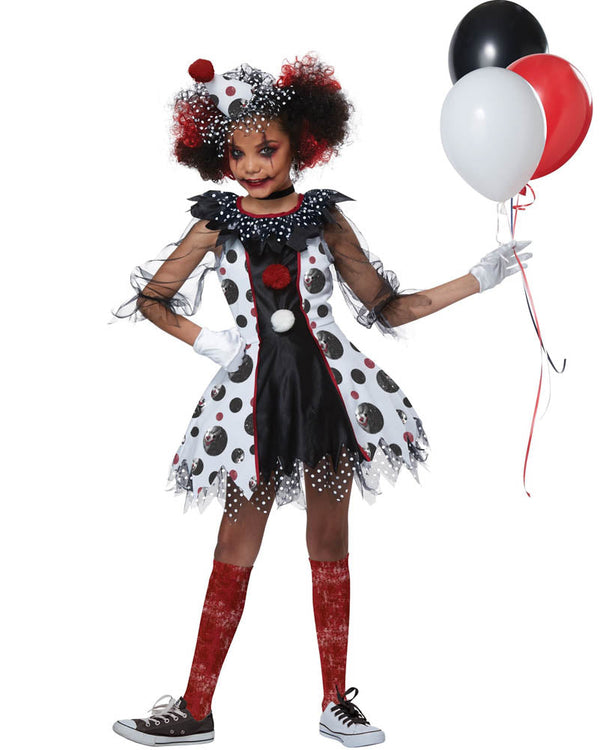 Creepy Clown Girls Costume