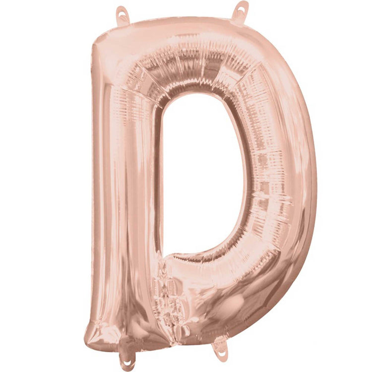 CI: Letter D Rose Gold L16