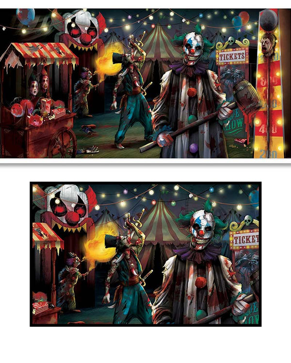 Creepy Carnival Sideshow Banner 1.6m