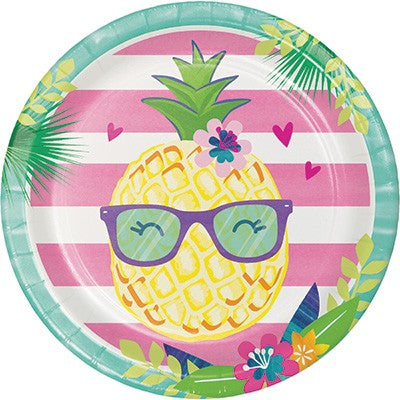 Pineapple N Friends Dinner Plates Paper 22cm Pack of 8