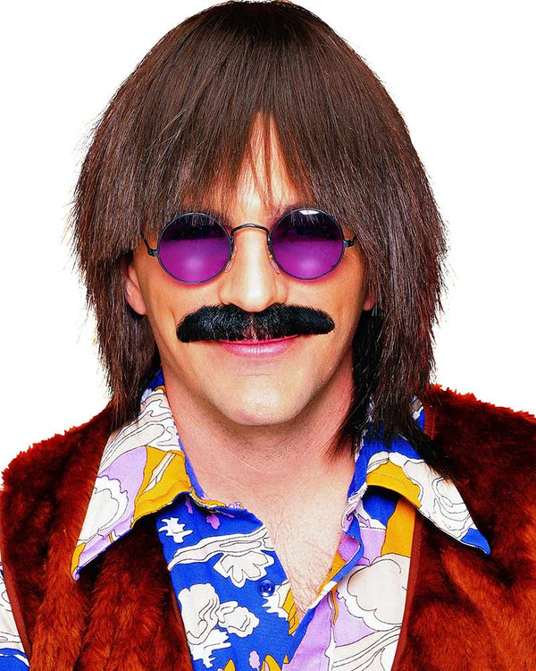 60s Brown Deluxe Silly Boy Wig