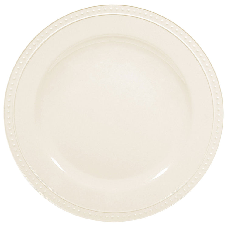 Premium Dinner Plate White with Beaded Rim