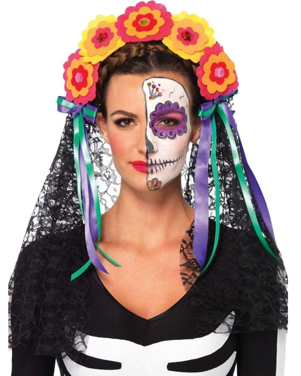 Day of the Dead Flower Headband