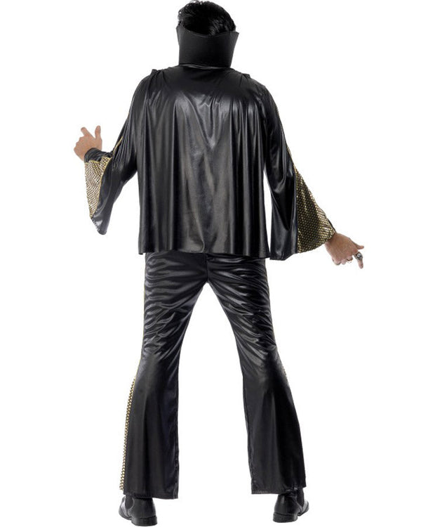 Black and Gold Elvis Mens Costume