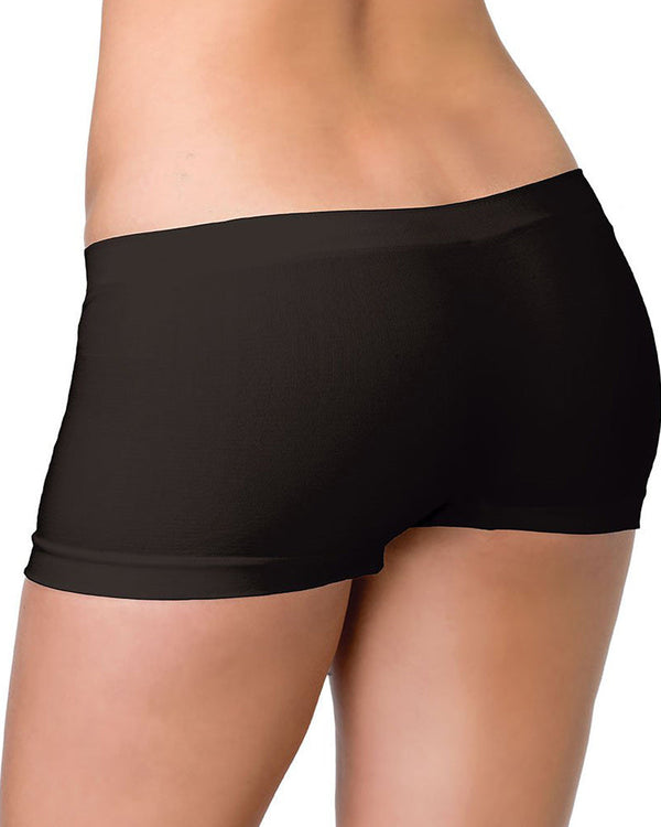 Black Seamless Boyshorts