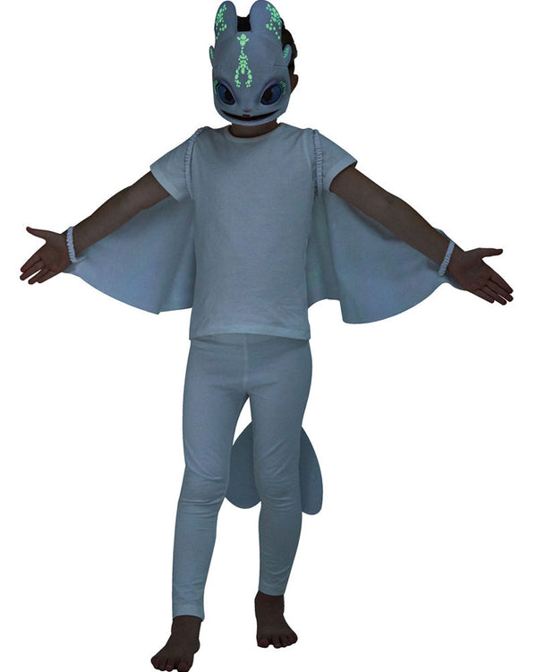 How to Train Your Dragon 3 Glow in the Dark Lightfury Wings Tail and Mask Set