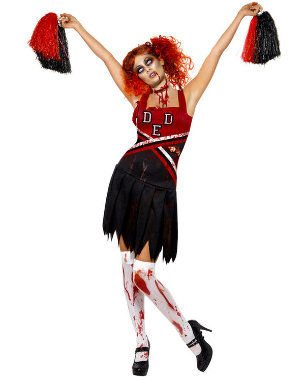 Zombie Horror Cheerleader Womens Costume