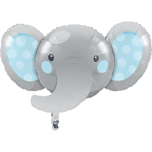 Enchanting Elephant Boy Shape 53cm x 89cm Foil Balloon