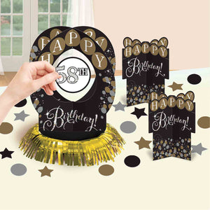 Sparkling Celebration Add Any Age Table Decoration Kit