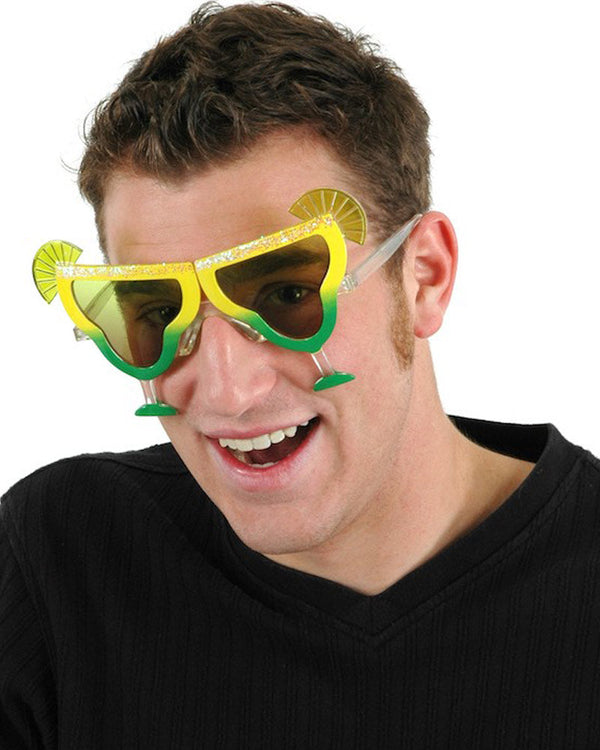 Yellow and Green Margarita Glasses