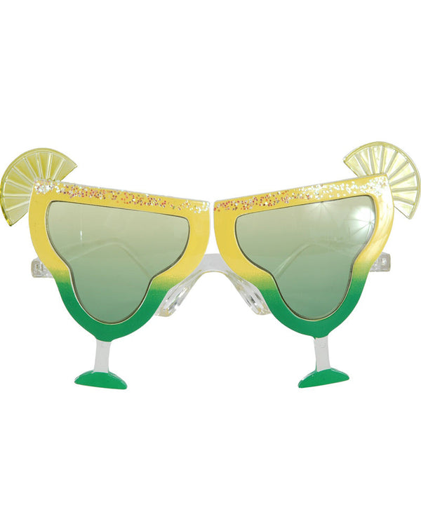 Yellow and Green Margarita Glasses
