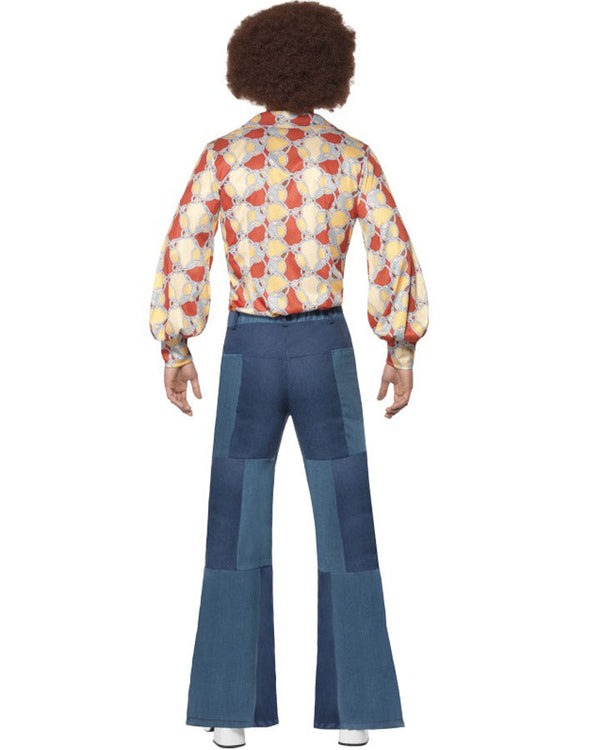 60s Patchwork Flared 1970s Mens Pants