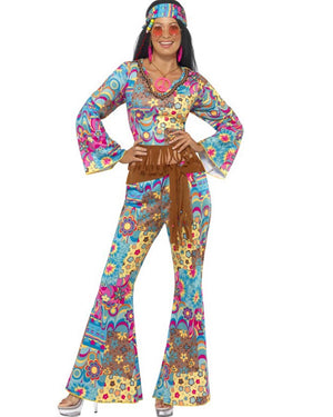 60s Hippie Flower Power Womens Costume