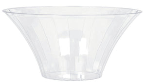 Flared Bowl Plastic Clear Small 18cm