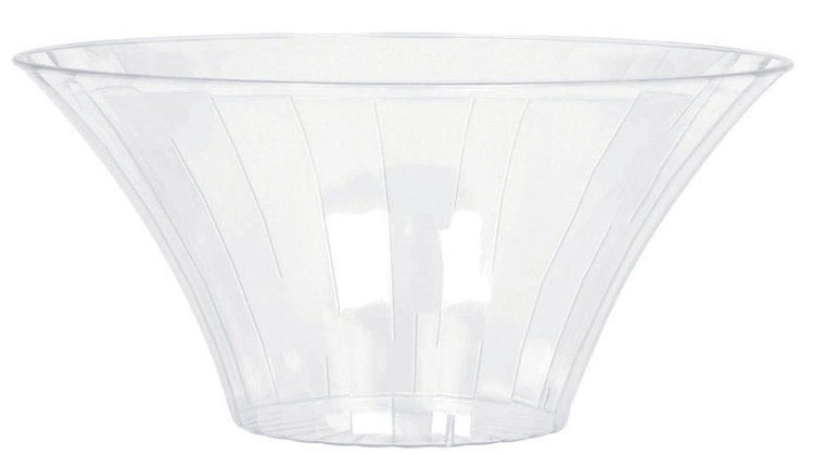 Flared Bowl Plastic Clear Small 18cm