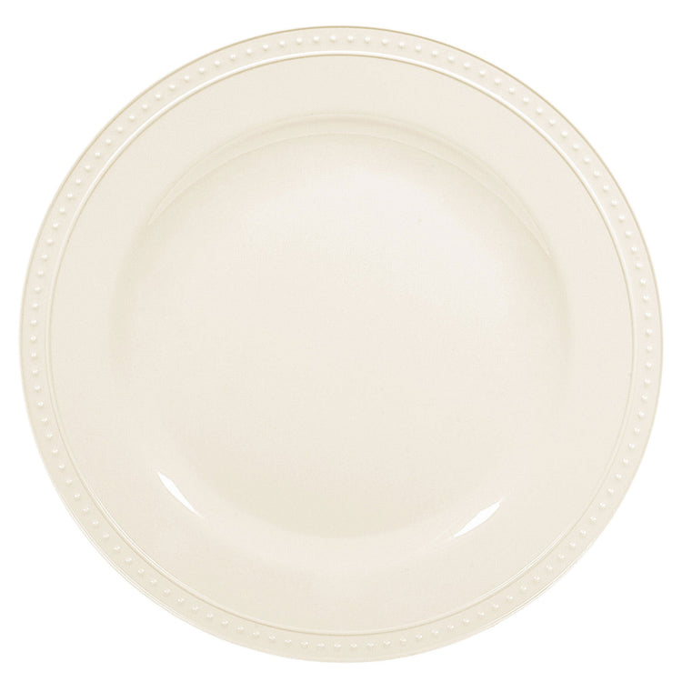 Premium Salad Plate White with Beaded Rim