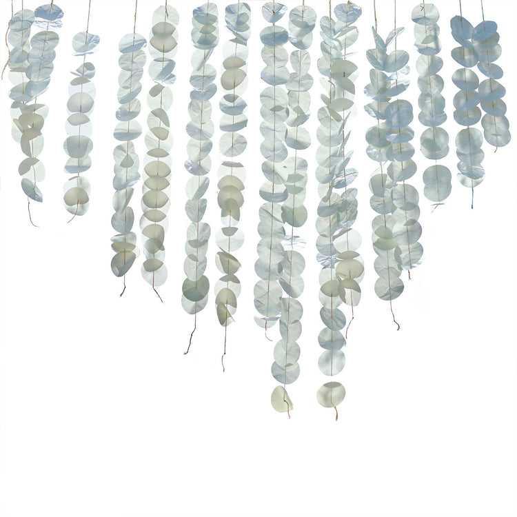 Sage Wedding Hanging Paper Tissue Backdrop