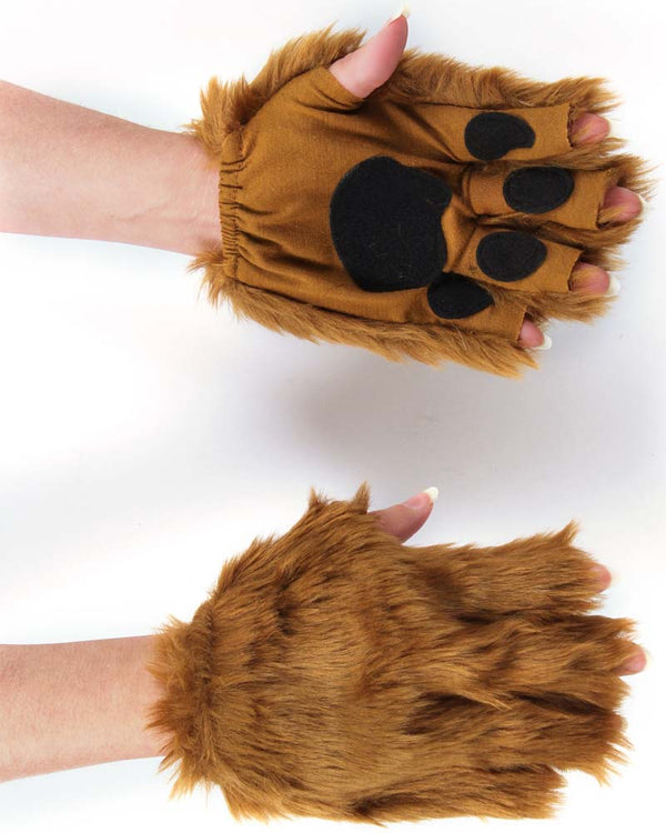 Fingerless Brown Paws