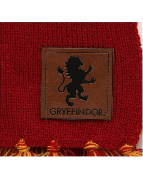Harry Potter Gryffindor Patch Striped Scarf
