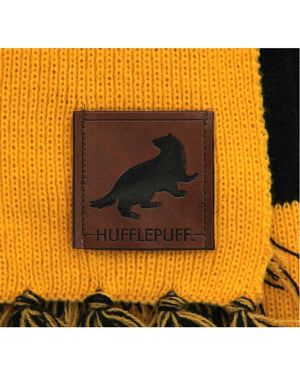 Harry Potter Hufflepuff Patch Striped Scarf