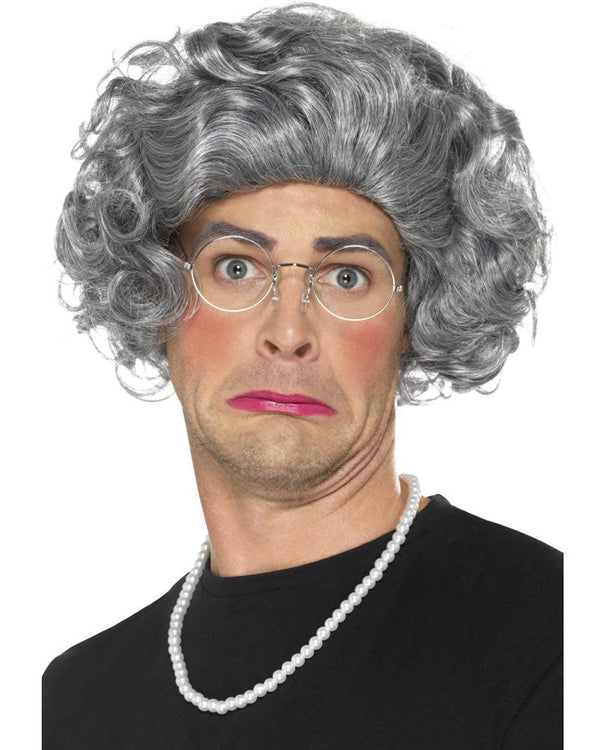 Granny Wig Necklace and Glasses Kit