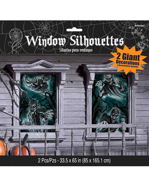 Cemetery Window Silhouette Decorations