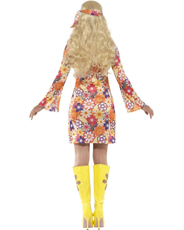 60s Flower Hippie Womens Costume