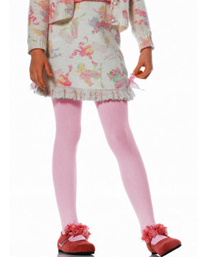 Pale Pink Opaque Girls Tights
