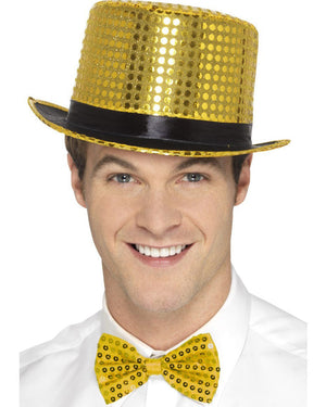 Gold Sequin Top Hat