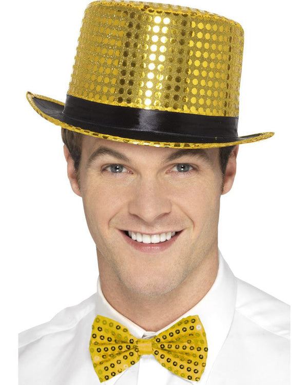 Gold Sequin Top Hat