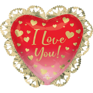 SuperShape XL I Love You Ombre & Gold Hearts Intricates P30