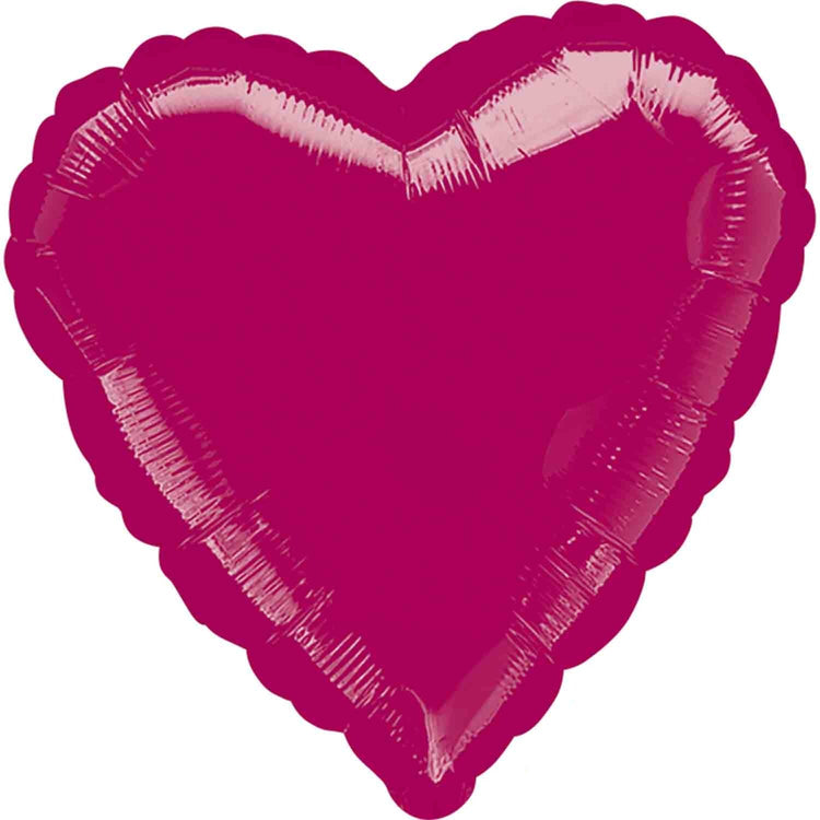 45cm Standard Heart HX Burgundy S15