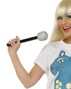 Silver Microphone Prop