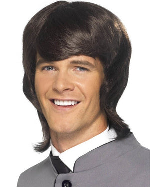 60s Mod Brown Wig