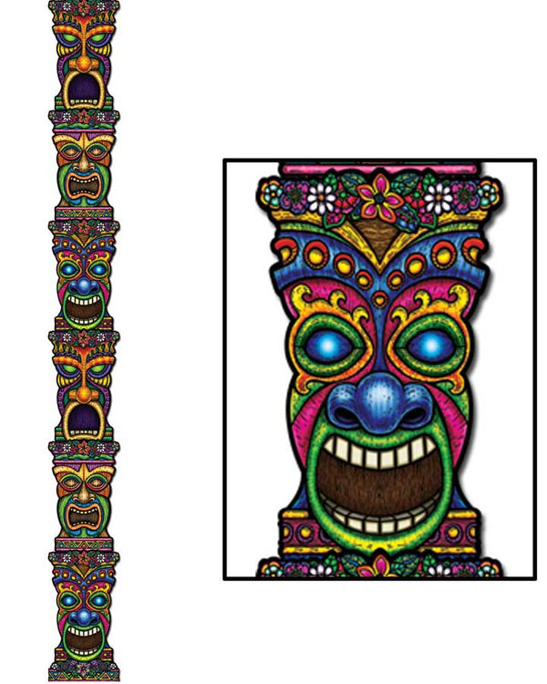 Hawaiian Tiki Totem Pole Cutout