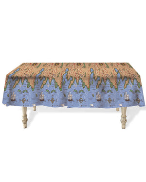 Treasure Map Plastic Tablecover