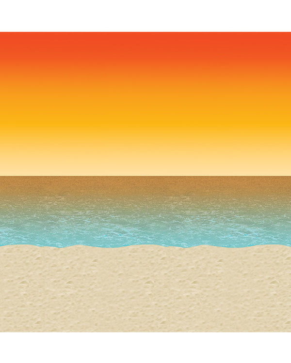 Luau Sunset Back Drop 9m