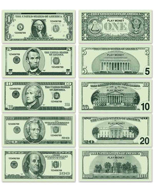 Casino Play Money 100 Pieces