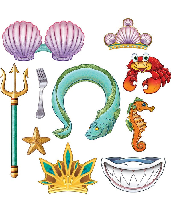 Mermaid Photo Fun Signs Pack of 10