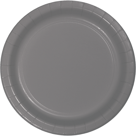 Glamour Gray Banquet Plates Paper 26cm Pack of 24