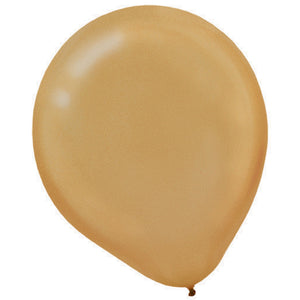 Gold Pearl 30cm Latex Balloon Pack of 15