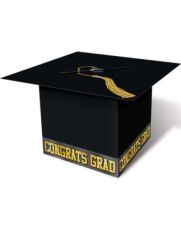 Black Graduation Cap Card Box
