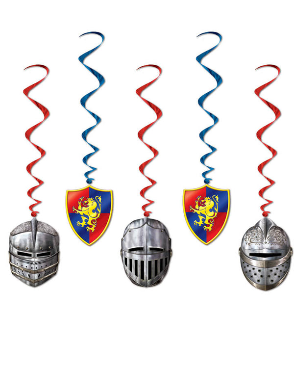 Medieval Hanging Swirl Decorations Pack of 5
