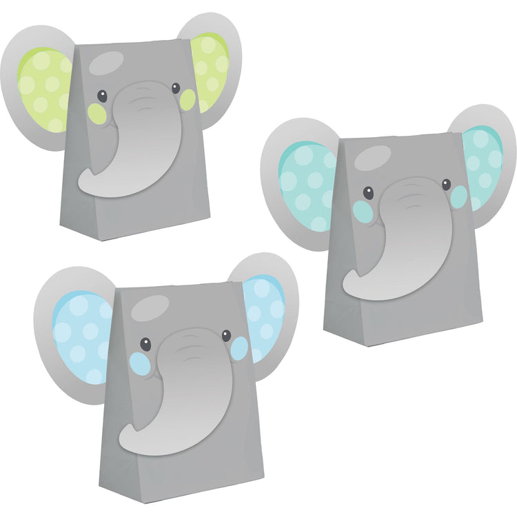 Enchanting Elephant Boy Paper Treat Bags & Attachments 18cm x 11cm Pack of 8