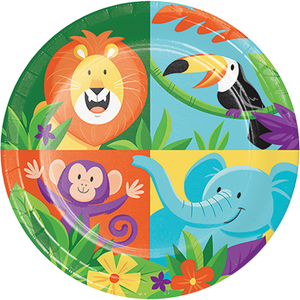 Jungle Safari Lunch Plates Paper 18cm Pack of 8