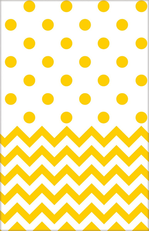 Sunshine Yellow Chevron Tablecover