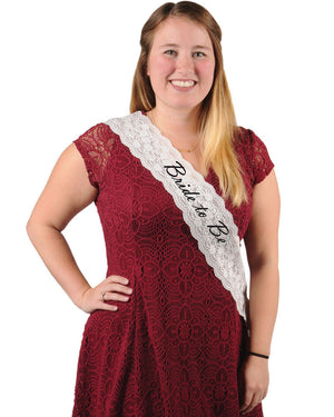 Bride To Be Lace Sash