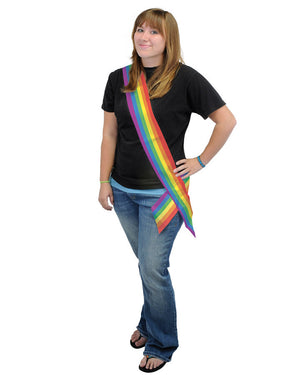 Rainbow Satin Sash